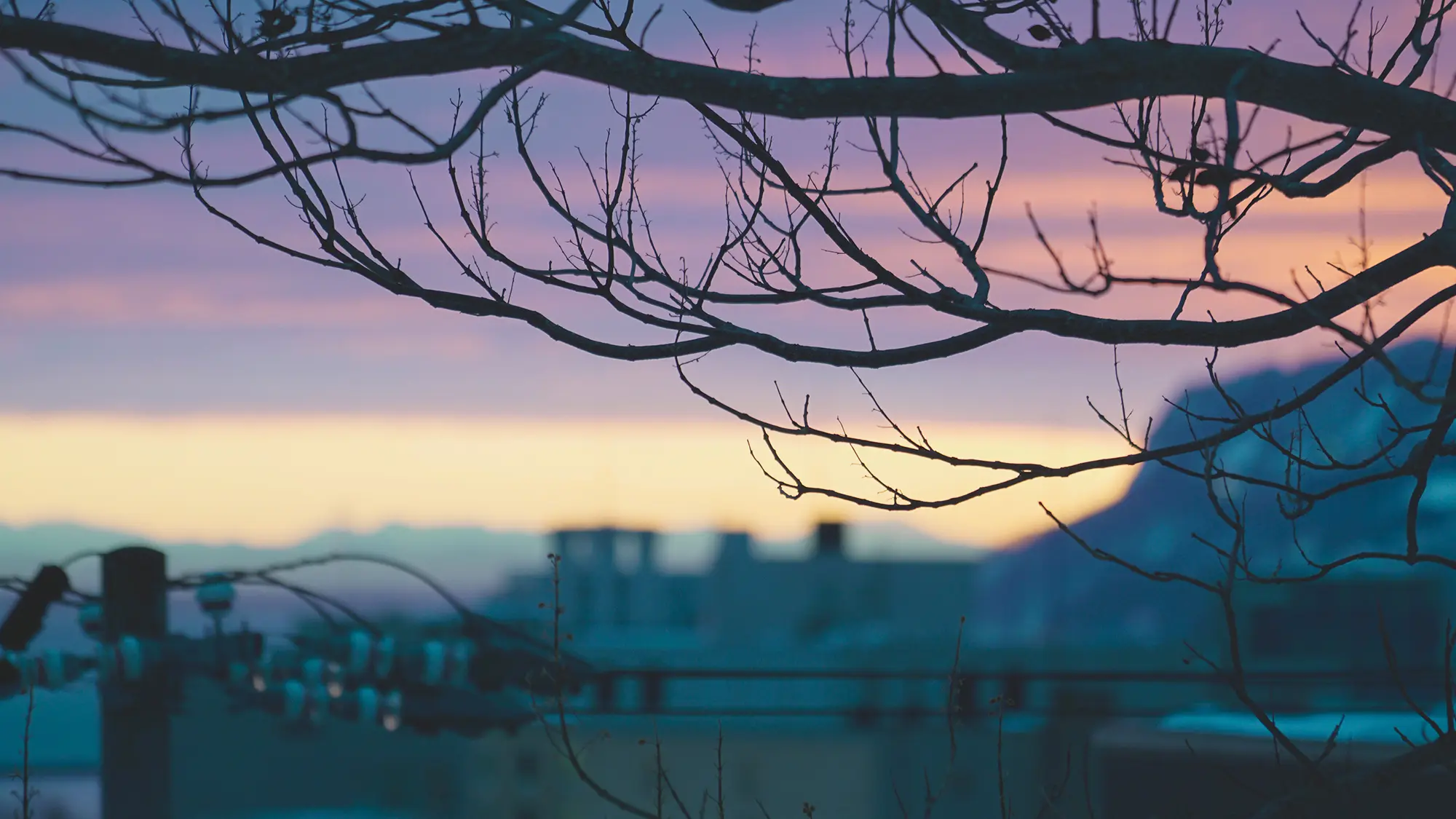 朝焼けのグラデーション